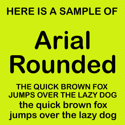 Hi Viz Yellow Any Wording Dog Bandana With Font Choices