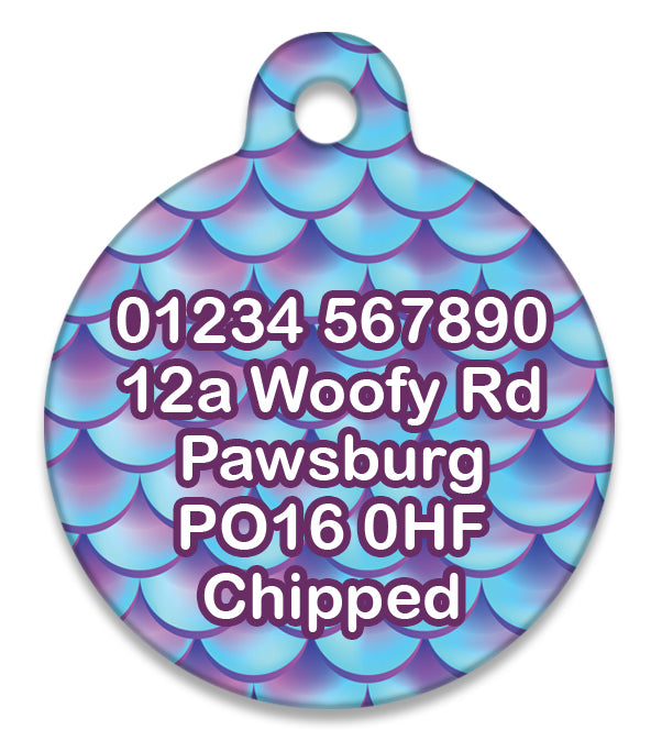Mermaid's Tail - Pet ID Tag