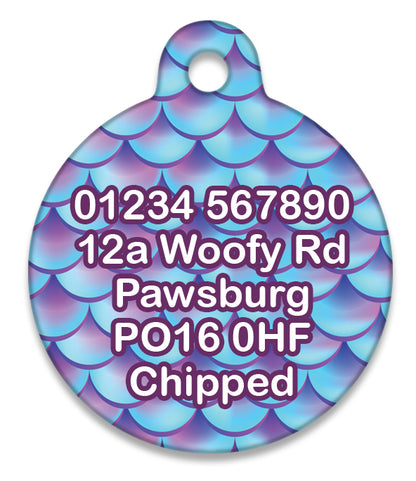 Mermaid's Tail - Pet ID Tag