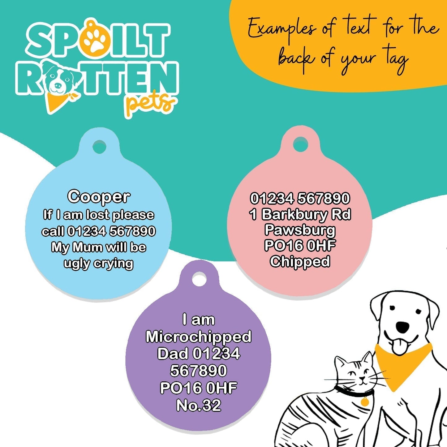 Howling At The Moon - Pet Identity Tag