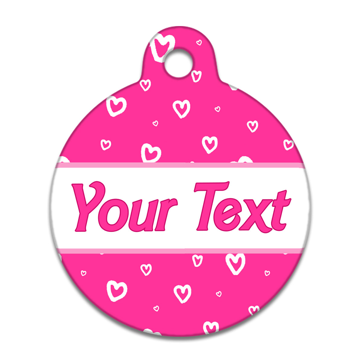 Barbie Hearts Pink- Pet ID Tag