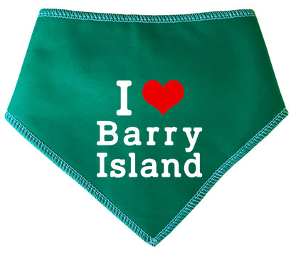 I Love Barry Island Dog Bandana