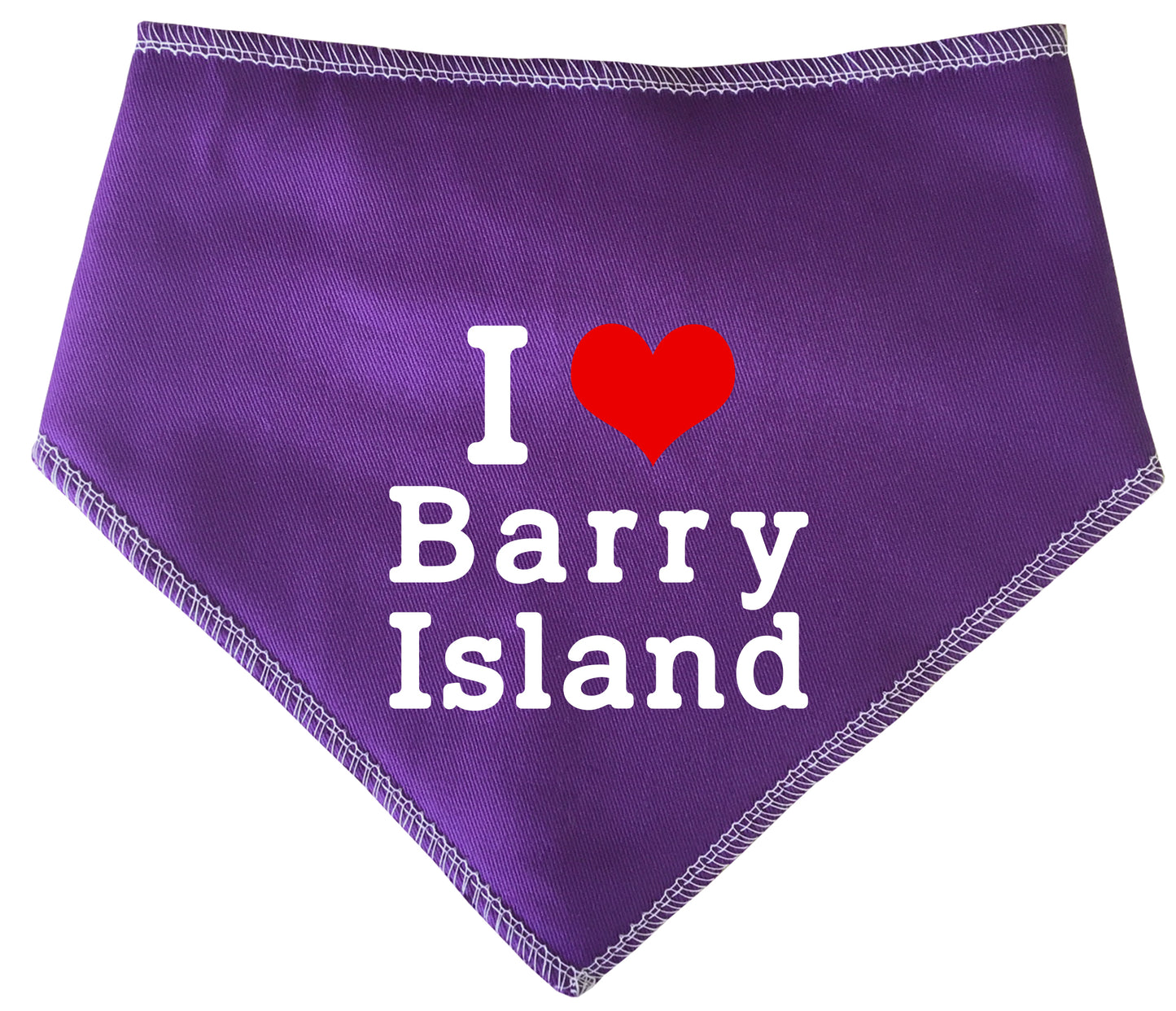 I Love Barry Island Dog Bandana