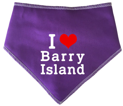 I Love Barry Island Dog Bandana