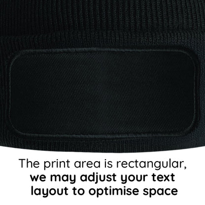 'Any Wording' Custom Personalised Beanie