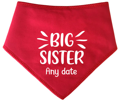 Big Sister With Any Date Highlights Dog Bandana