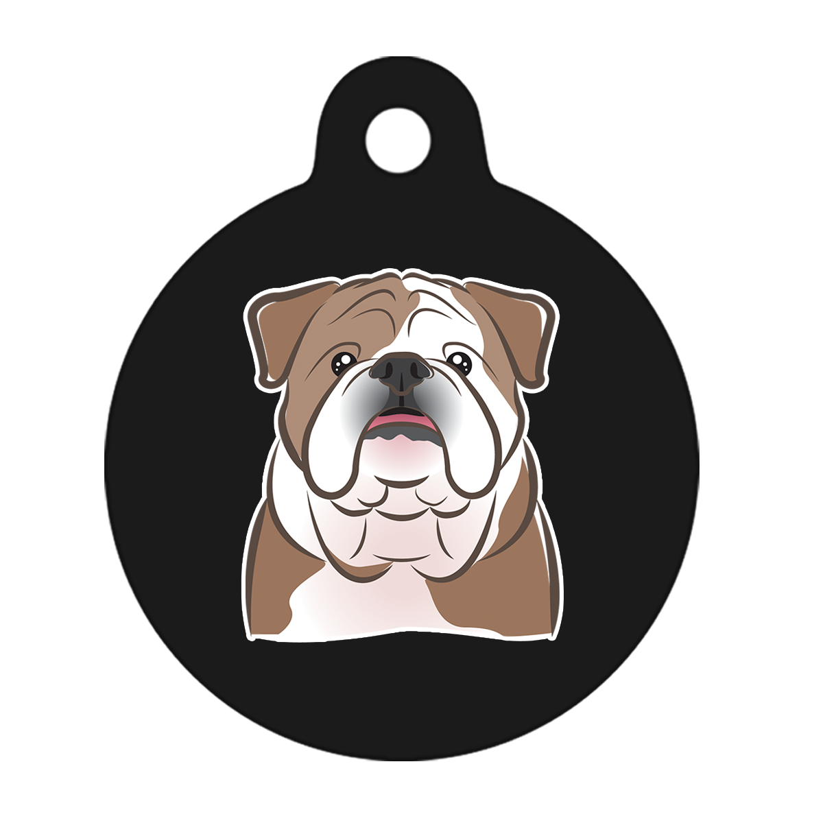 19mm Diameter Tiny Size - Bulldog Dog