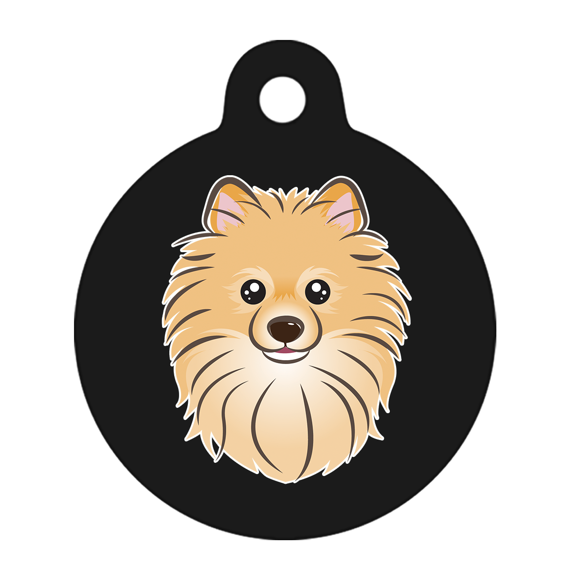 25mm Diameter Small Size - Pomeranian Dog