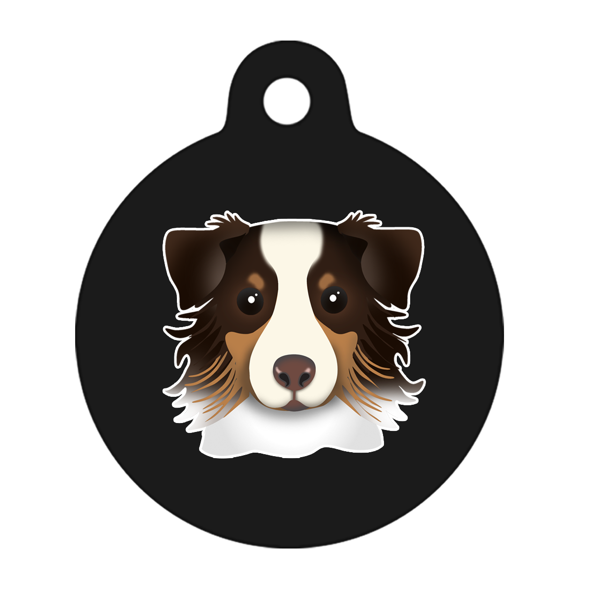 19mm Diameter Tiny Size - Australian Shepherd Dog