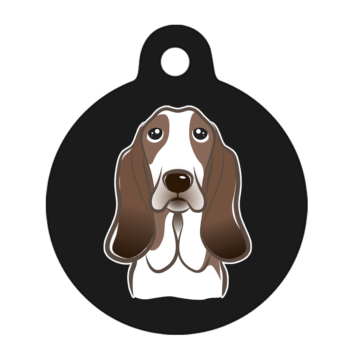 31mm Diameter Medium Size - Basset Hound Dog