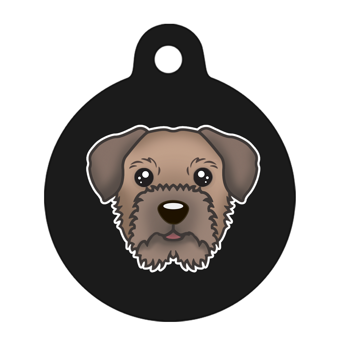19mm Diameter Tiny Size - Border Terrier Dog