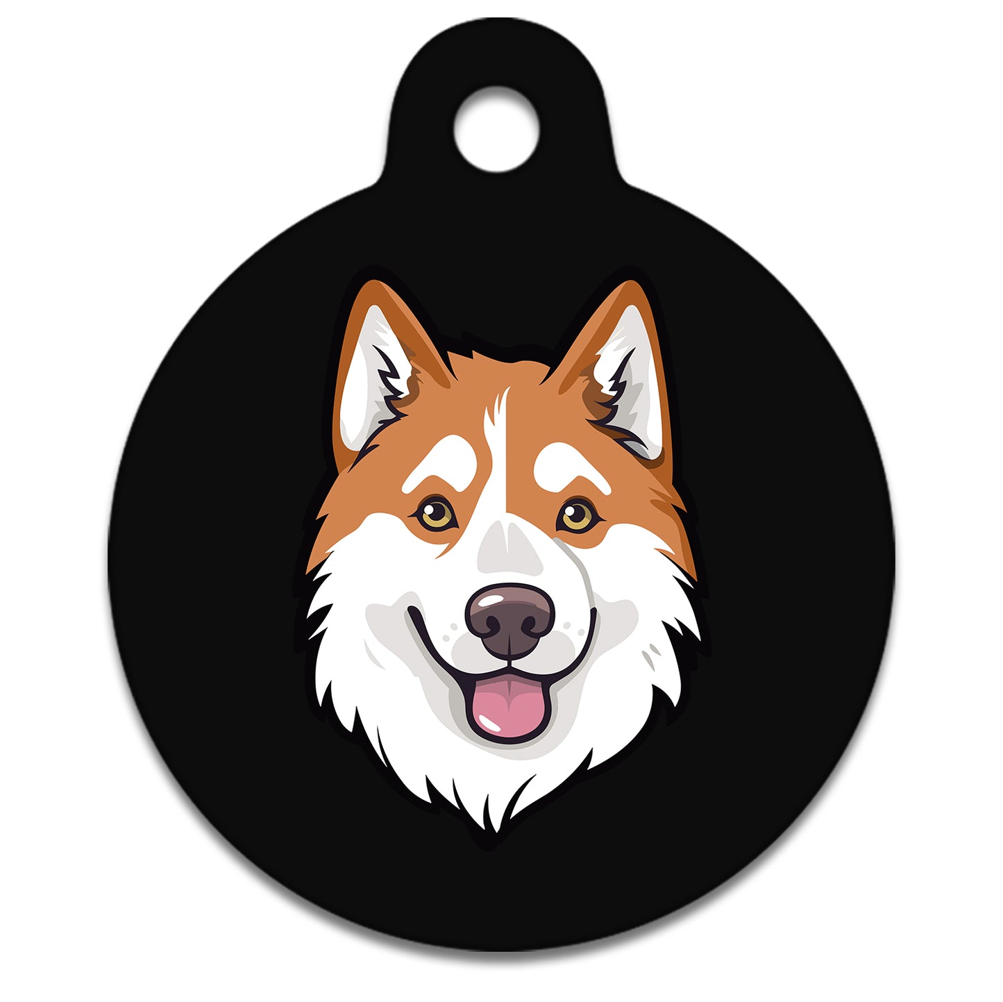 38mm Diameter Large Size - Husky Malamute Dog