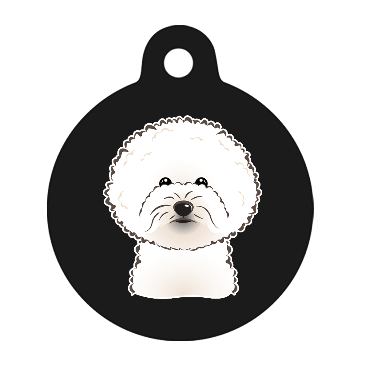 38mm Diameter Large Size - Bichon Frise Dog