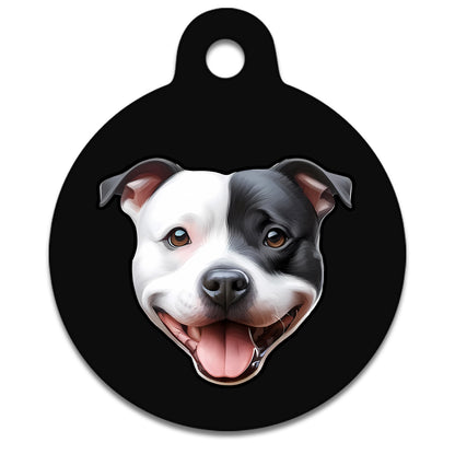 19mm Diameter Tiny Size - Staffie Dog