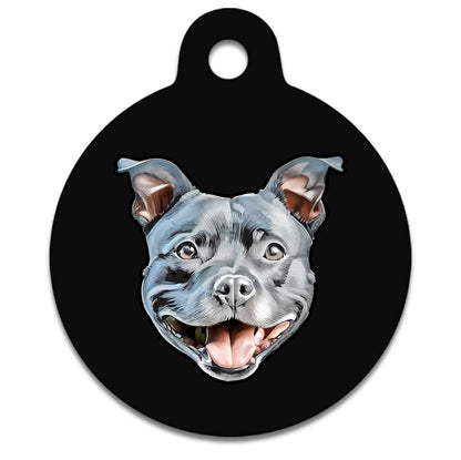 19mm Diameter Tiny Size - Staffie Dog