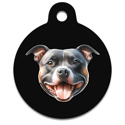 19mm Diameter Tiny Size - Staffie Dog