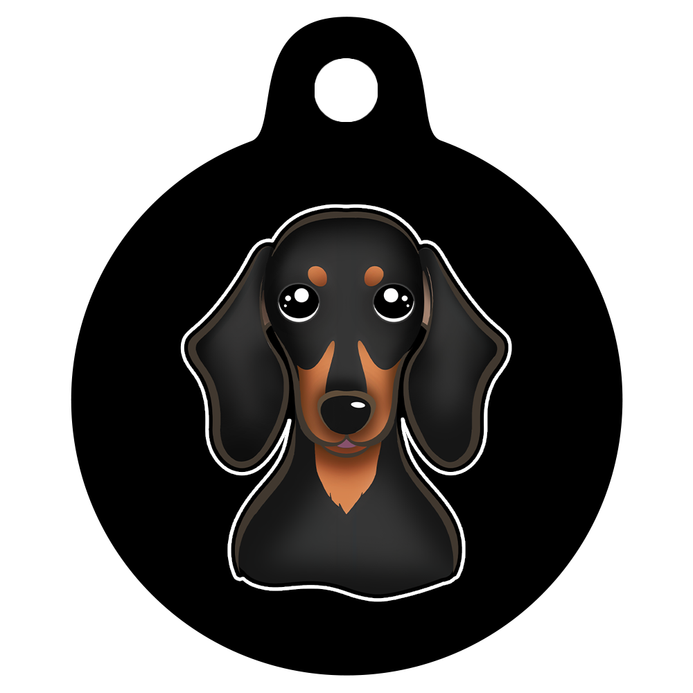 19mm Diameter Tiny Size - Dachshund Dog
