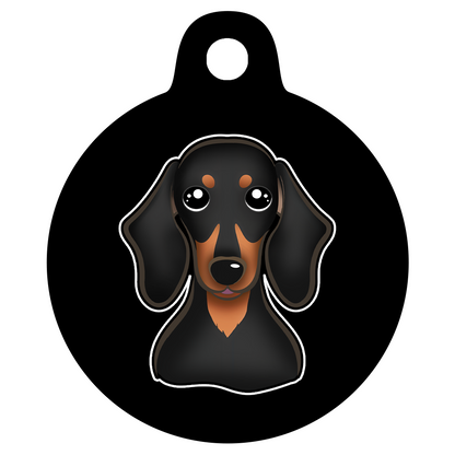 19mm Diameter Tiny Size - Dachshund Dog