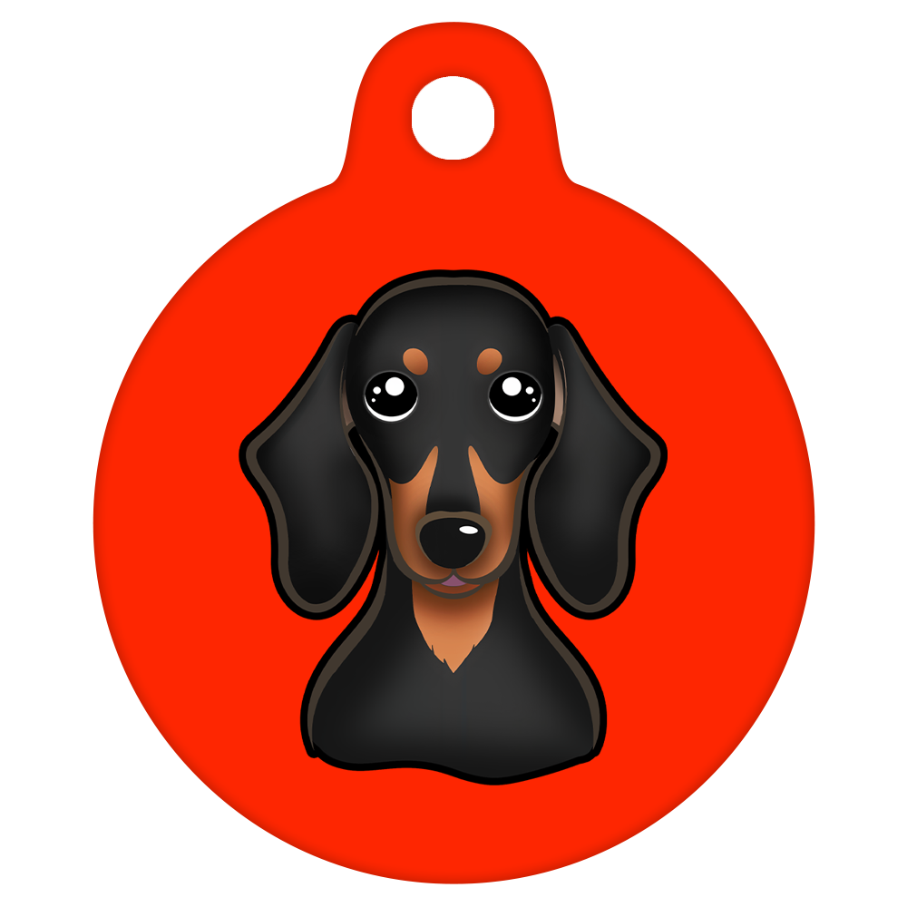 19mm Diameter Tiny Size - Dachshund Dog