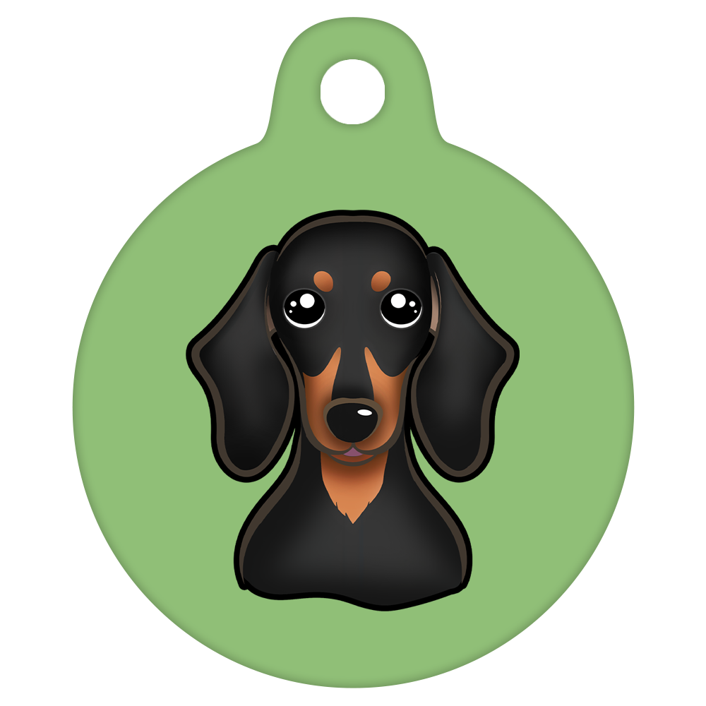 19mm Diameter Tiny Size - Dachshund Dog