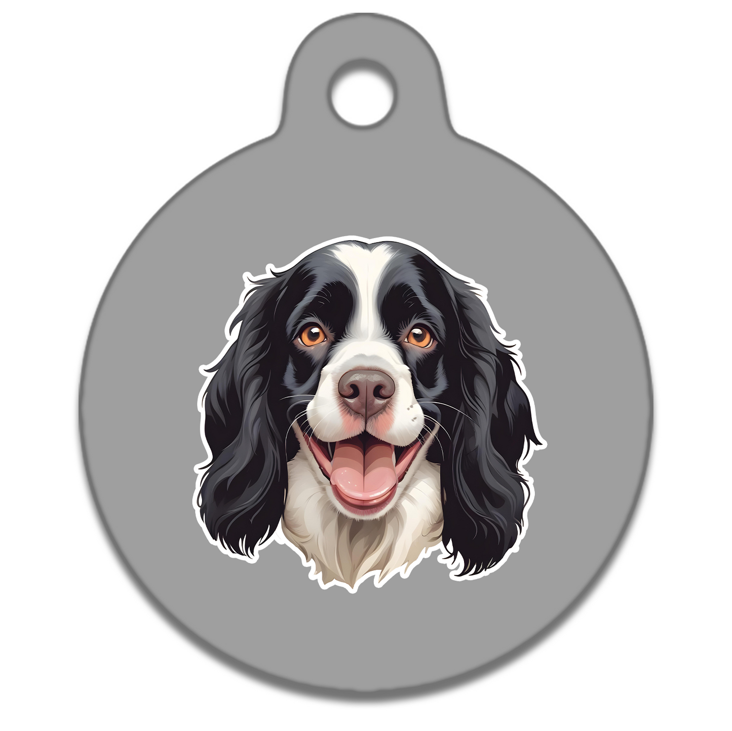 19mm Diameter Tiny Size - Spaniel Design
