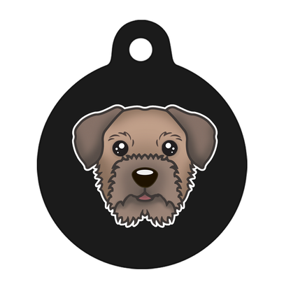 31mm Diameter Medium Size - Border Terrier Dog