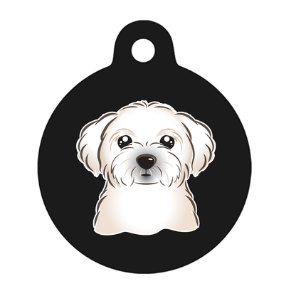 38mm Diameter Large Size - Maltese Dog