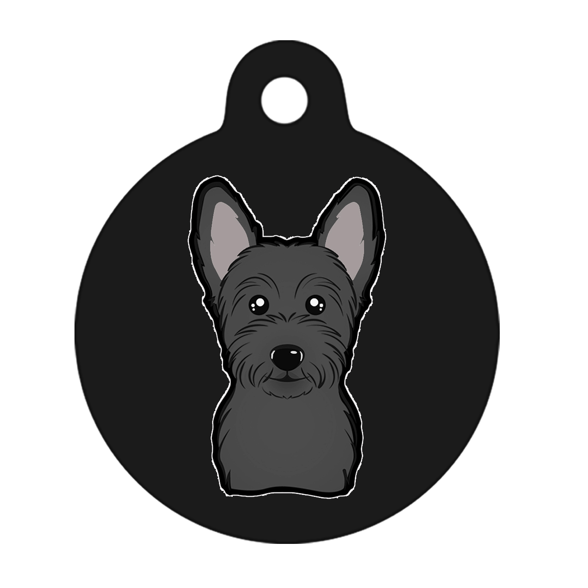 19mm Diameter Tiny Size - Scottish Terrier Dog