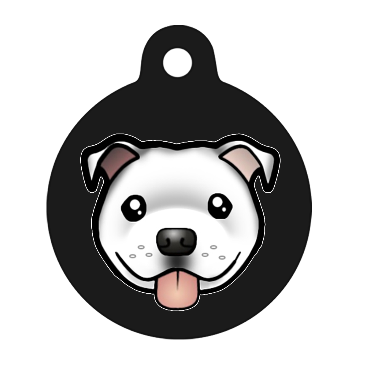 38mm Diameter Large Size - Staffie Cartoon Dog