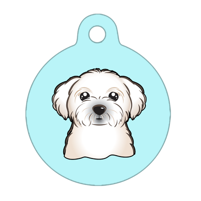 38mm Diameter Large Size - Maltese Dog