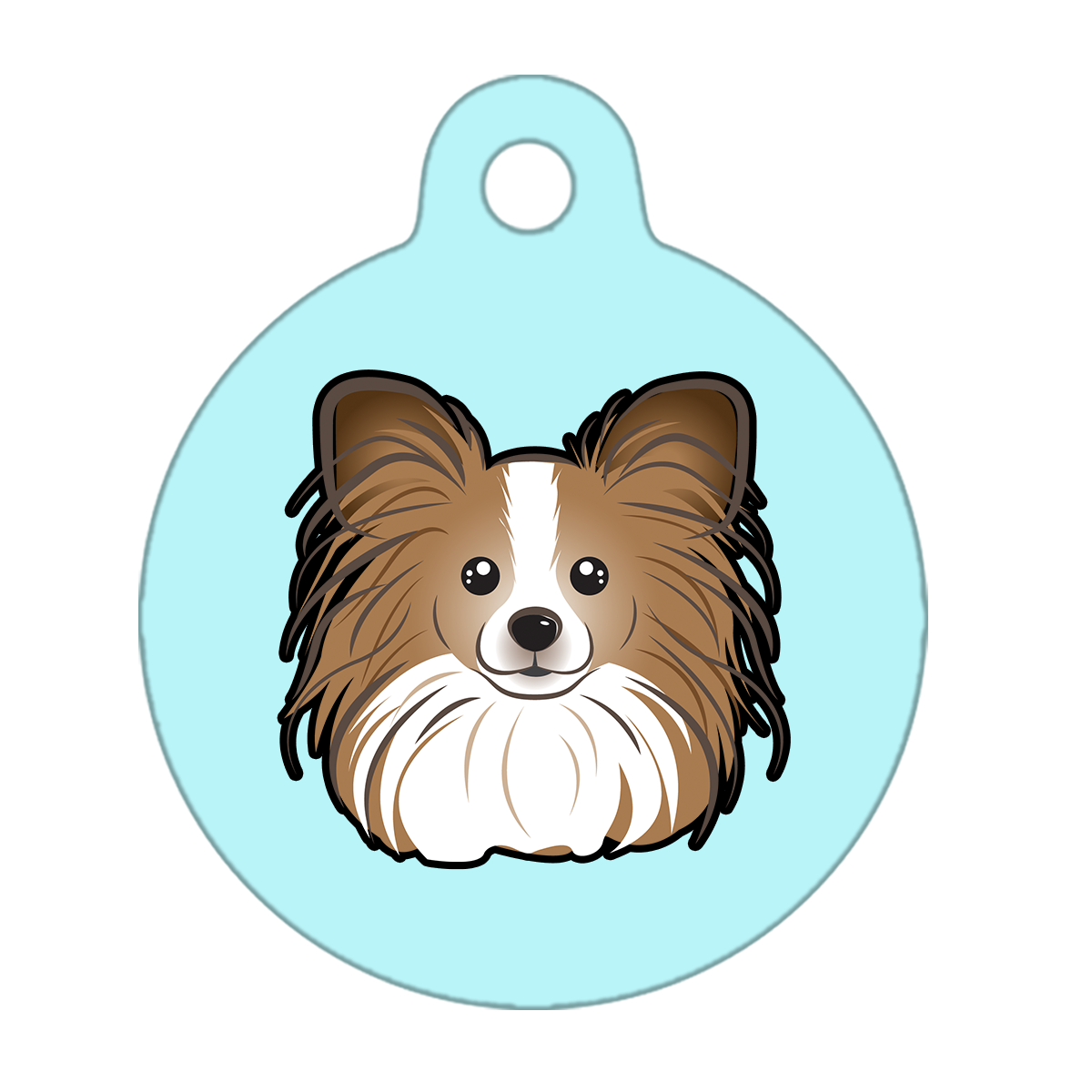 25mm Diameter Small Size - Papillon Dog