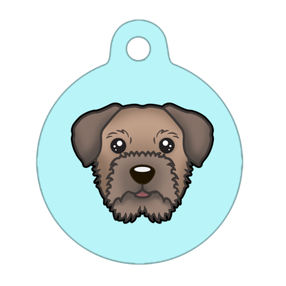 25mm Diameter Small Size - Border Terrier Dog