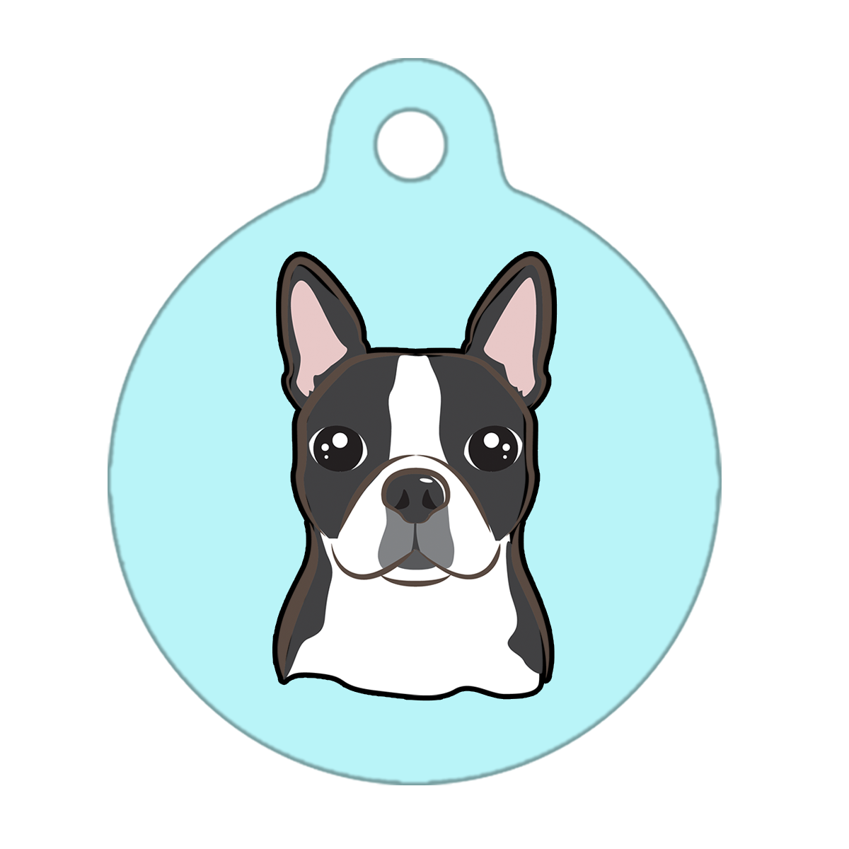 25mm Diameter Small Size - Boston Terrier Dog
