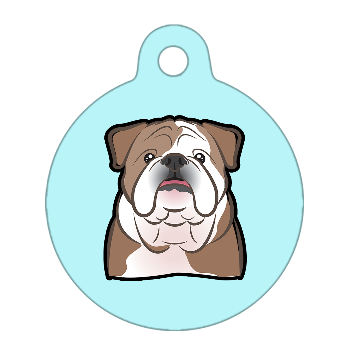38mm Diameter Large Size - Bulldog Dog