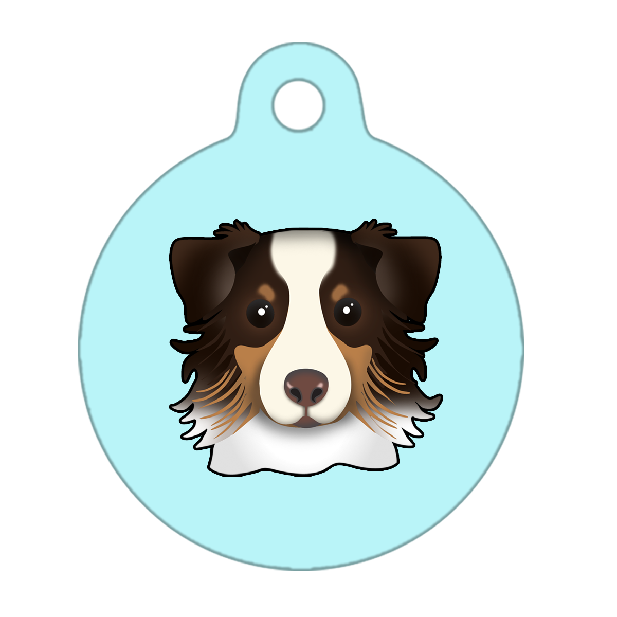 19mm Diameter Tiny Size - Australian Shepherd Dog