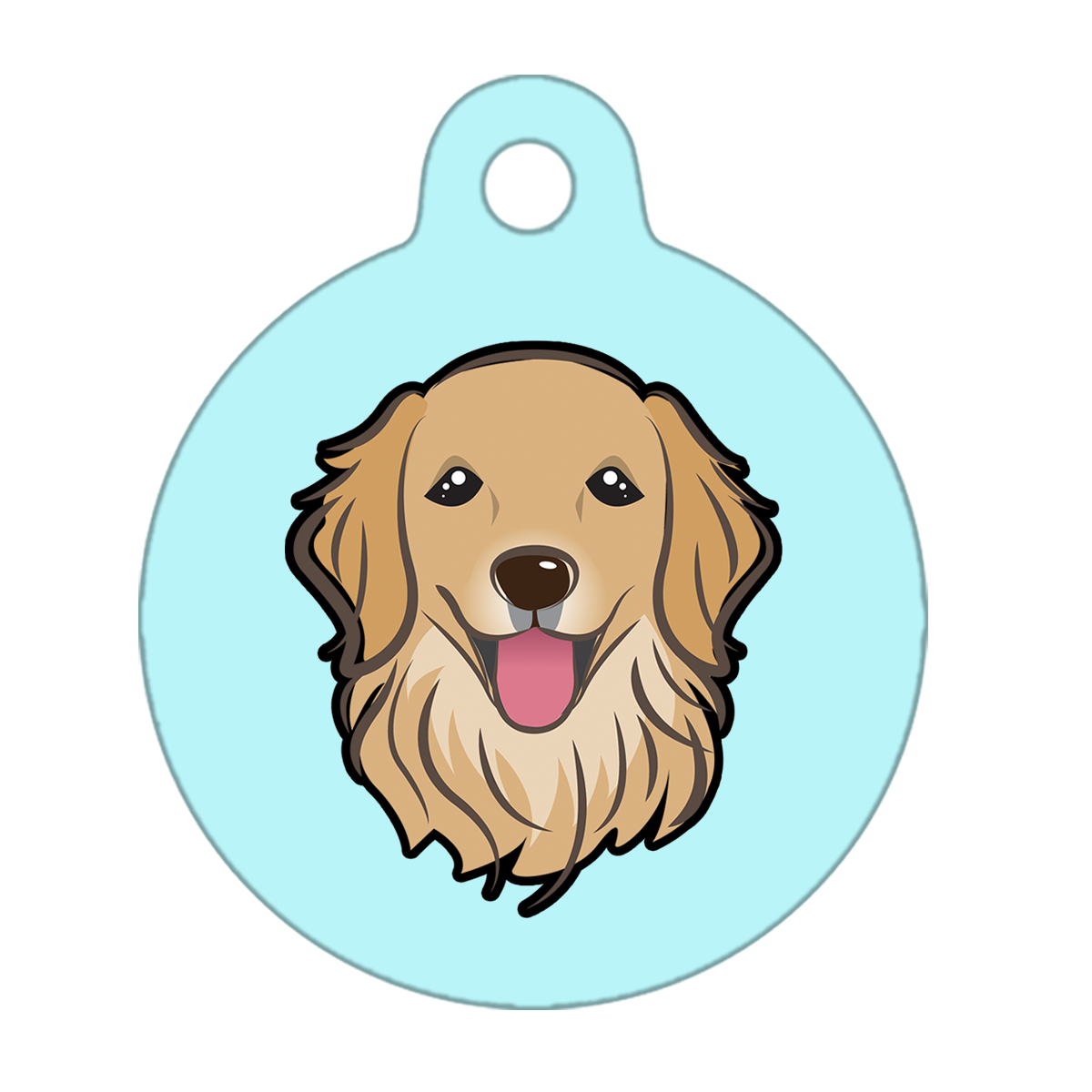 19mm Diameter Tiny Size - Golden Retriever Dog