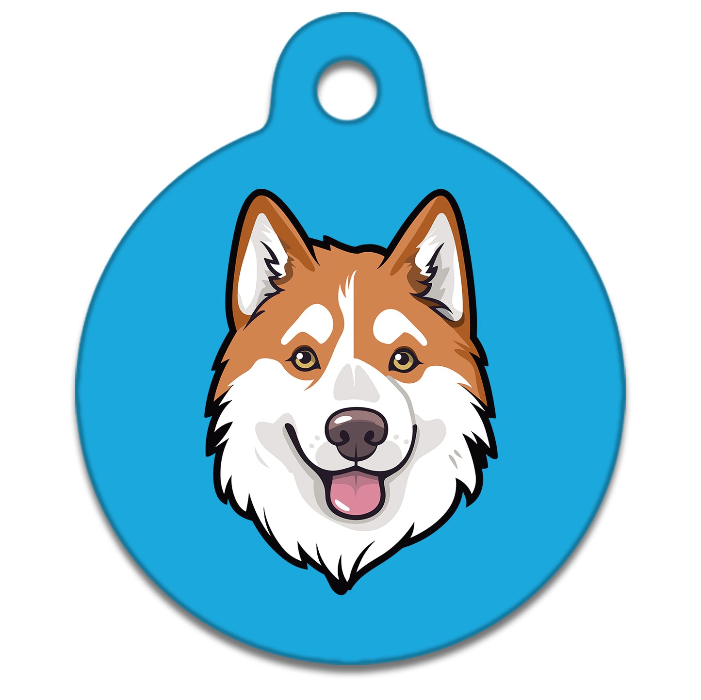 38mm Diameter Large Size - Husky Malamute Dog