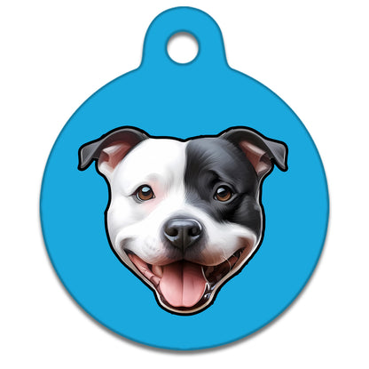 19mm Diameter Tiny Size - Staffie Dog