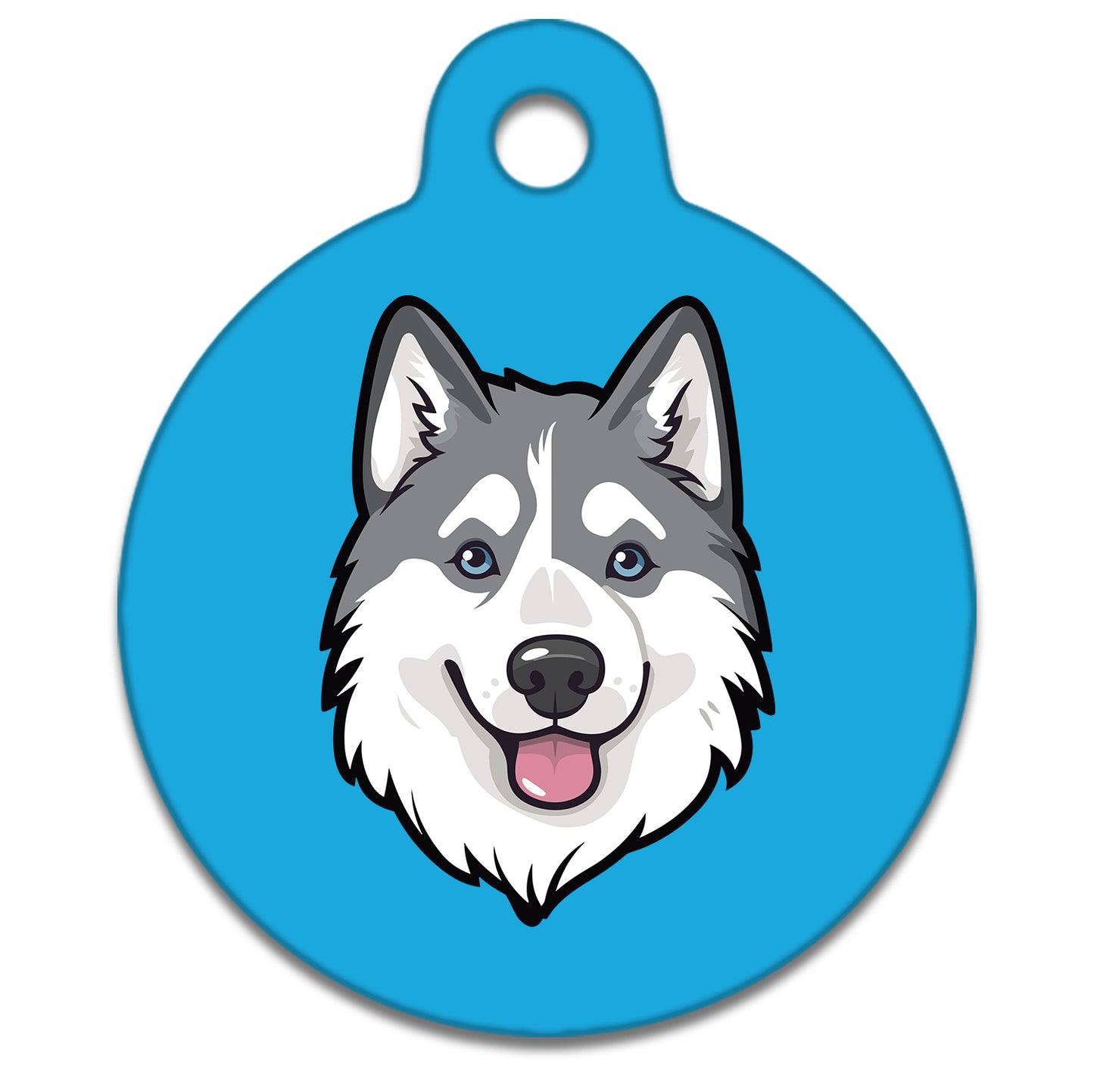 25mm Diameter Small Size - Husky Malamute Dog