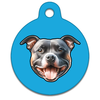 19mm Diameter Tiny Size - Staffie Dog