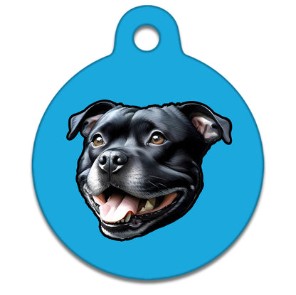 19mm Diameter Tiny Size - Staffie Dog