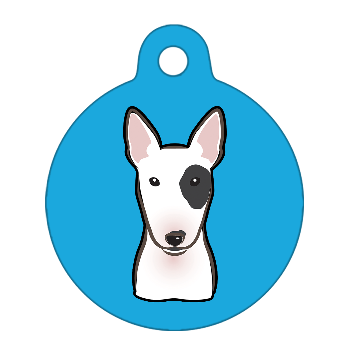 25mm Diameter Small Size - Bull Terrier Dog