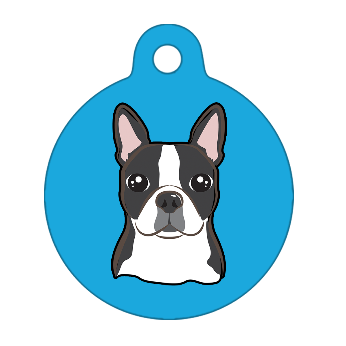 25mm Diameter Small Size - Boston Terrier Dog