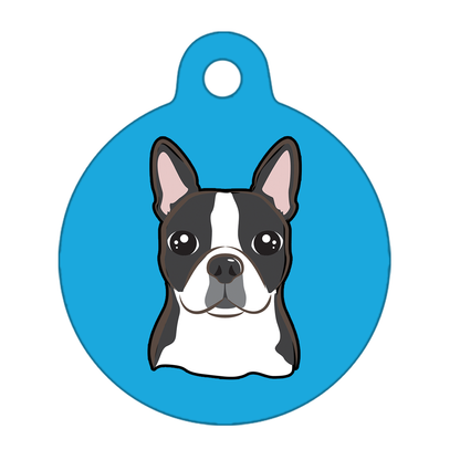25mm Diameter Small Size - Boston Terrier Dog