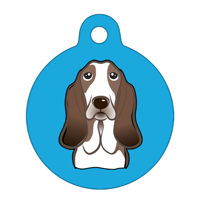 19mm Diameter Tiny Size - Basset Hound Dog