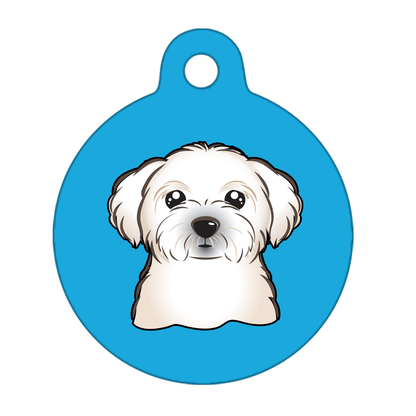 38mm Diameter Large Size - Maltese Dog