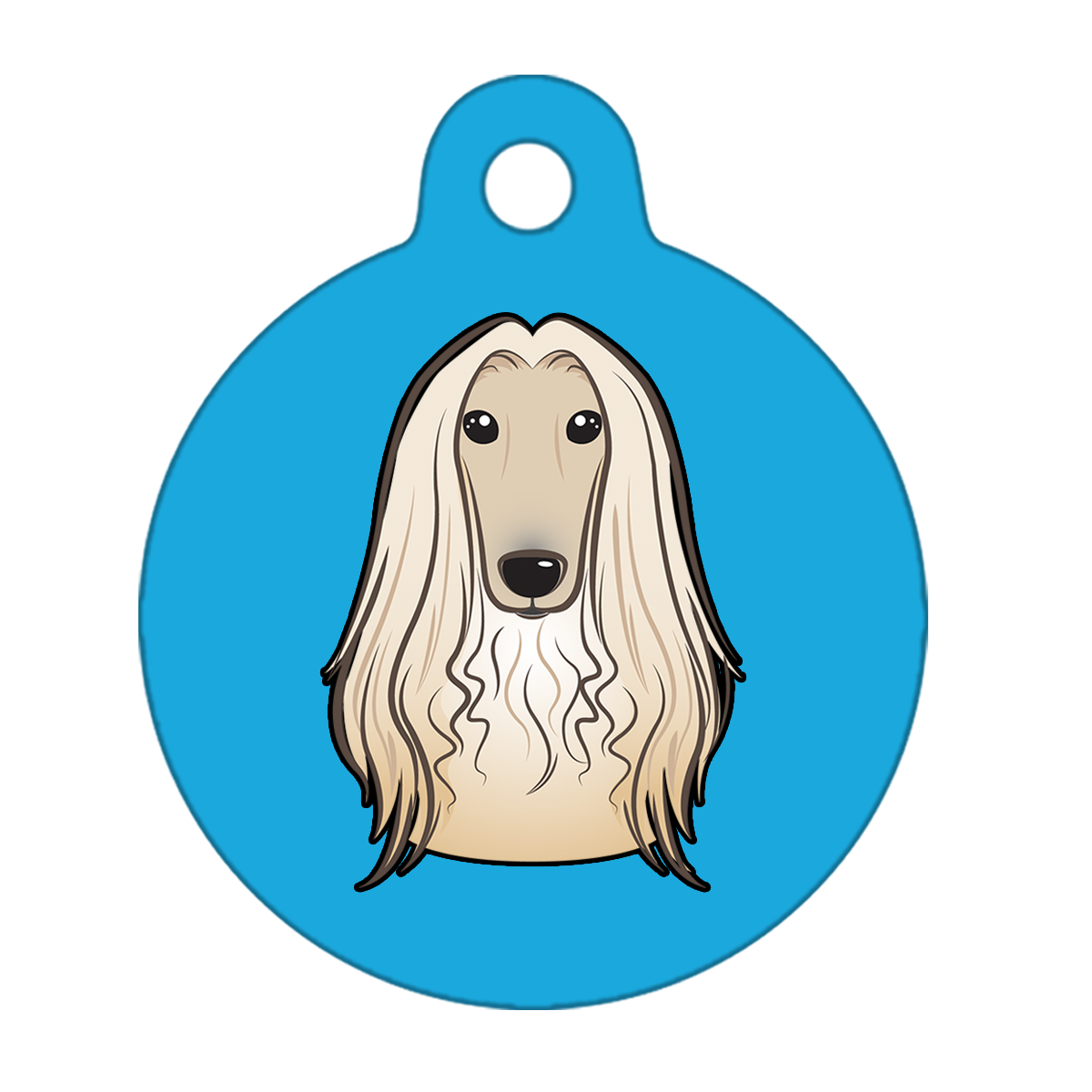 19mm Diameter Tiny Size - Afghan Hound Dog