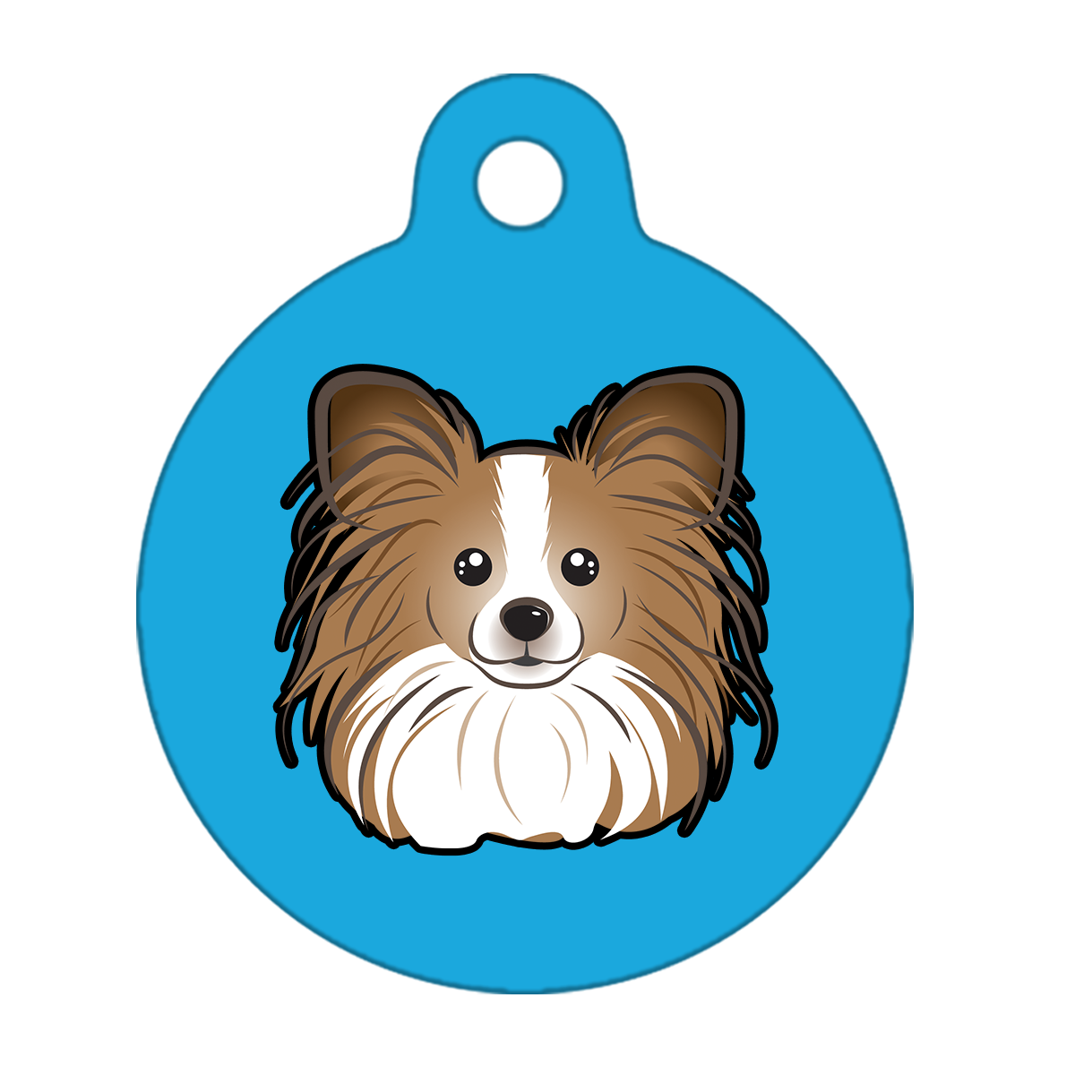 19mm Diameter Tiny Size - Papillon Dog