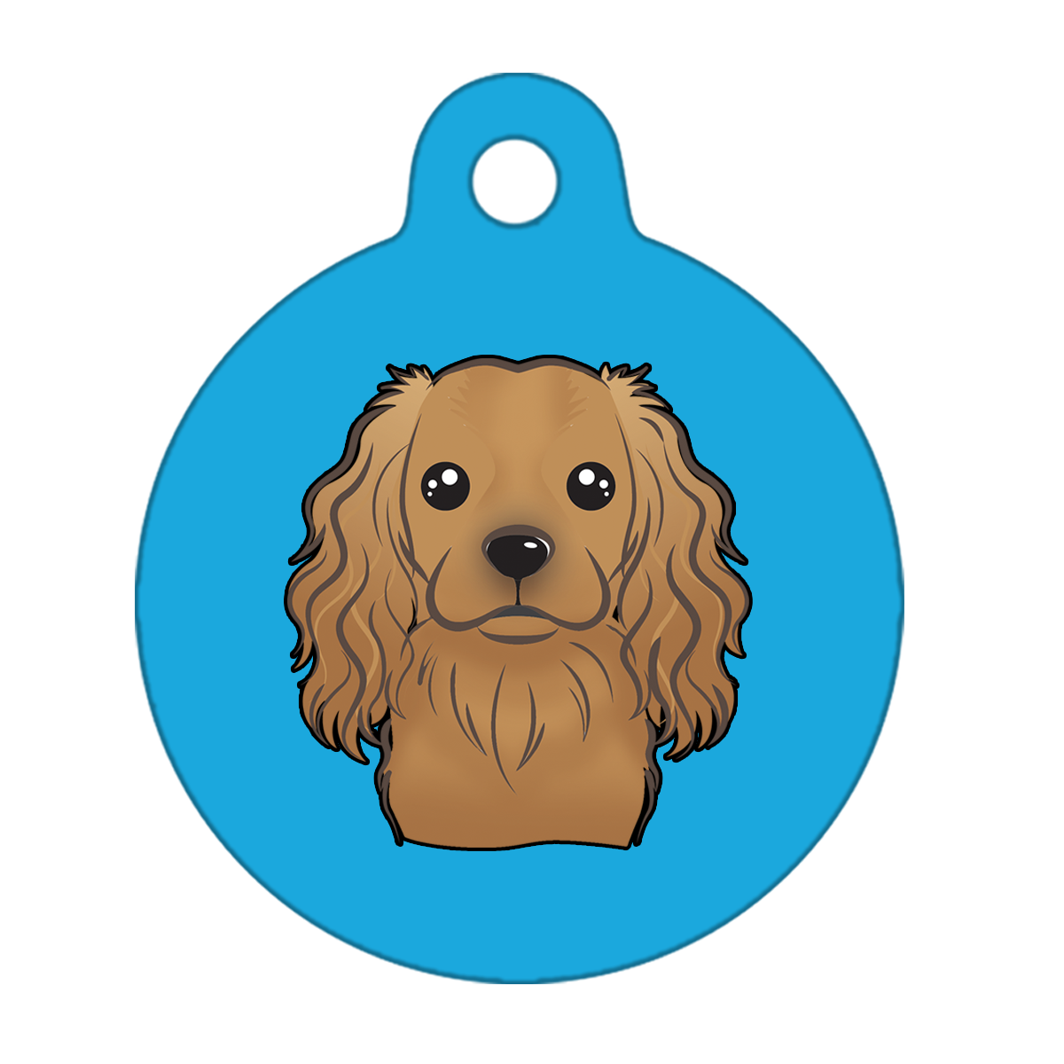 31mm Diameter Medium Size - Cavalier King Charles Spaniel Dog