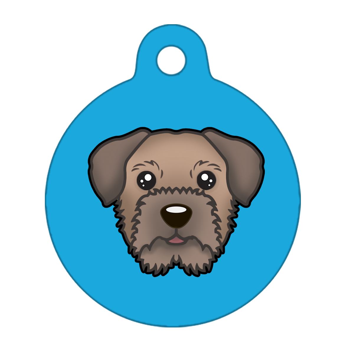 25mm Diameter Small Size - Border Terrier Dog